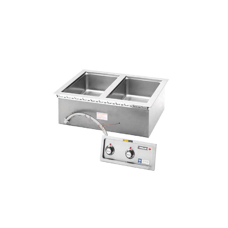 Wells MOD200TDM Insulated Two Compartment DropIn Hot Food Well