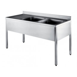 STAINLESS STEEL TABLE WITH...