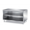 Stainless Steel Open Cabinet With Middle-shelf – 1200x670x850