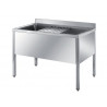 Stainless Steel Pot Washing Sinks On Legs – 1500x700x900+100 mm