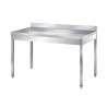Stainless Steel Table With Backsplash – 1000x700x900 mm