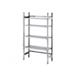 4 TIER PERFORATED SHELVING...